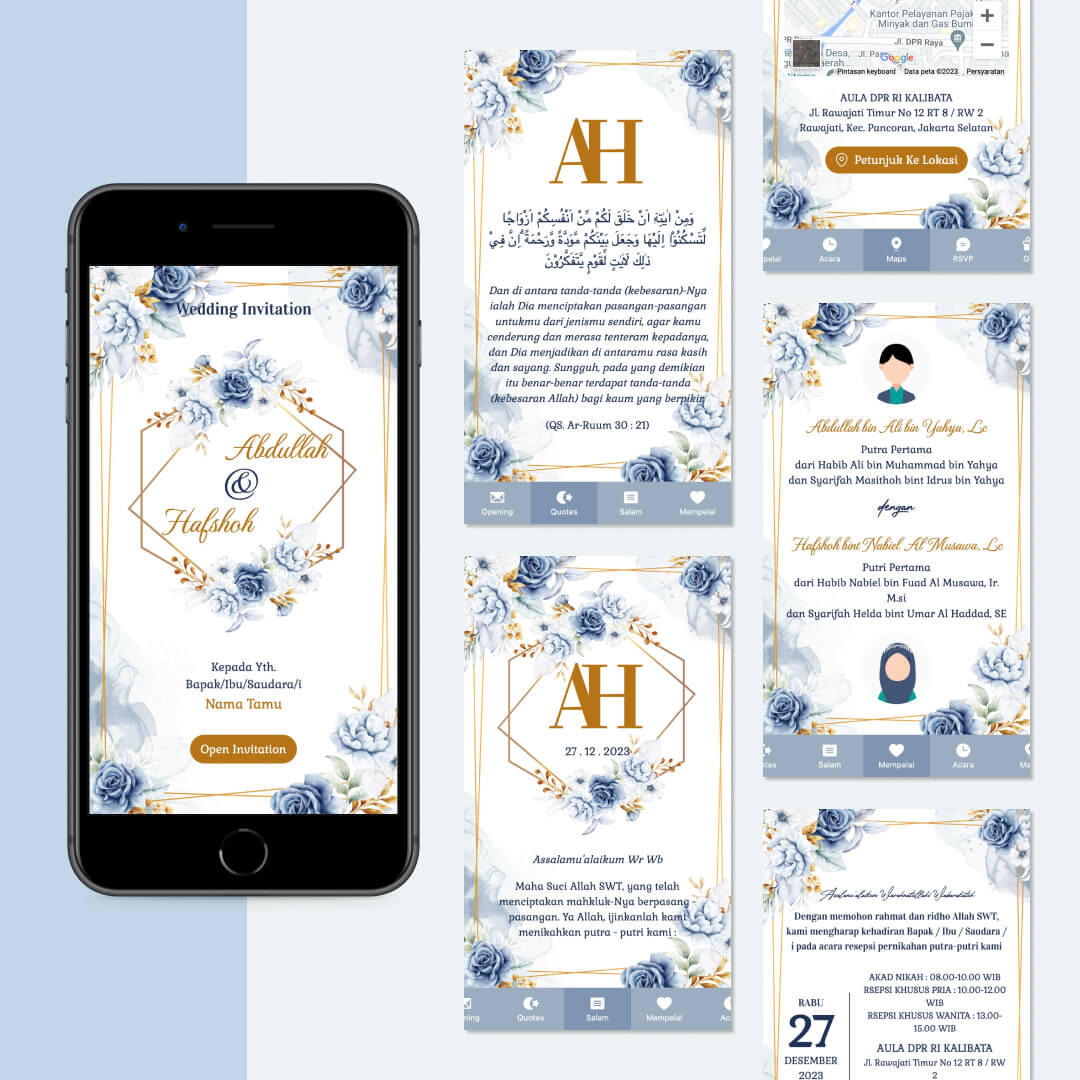 Tema Blue Watercolor