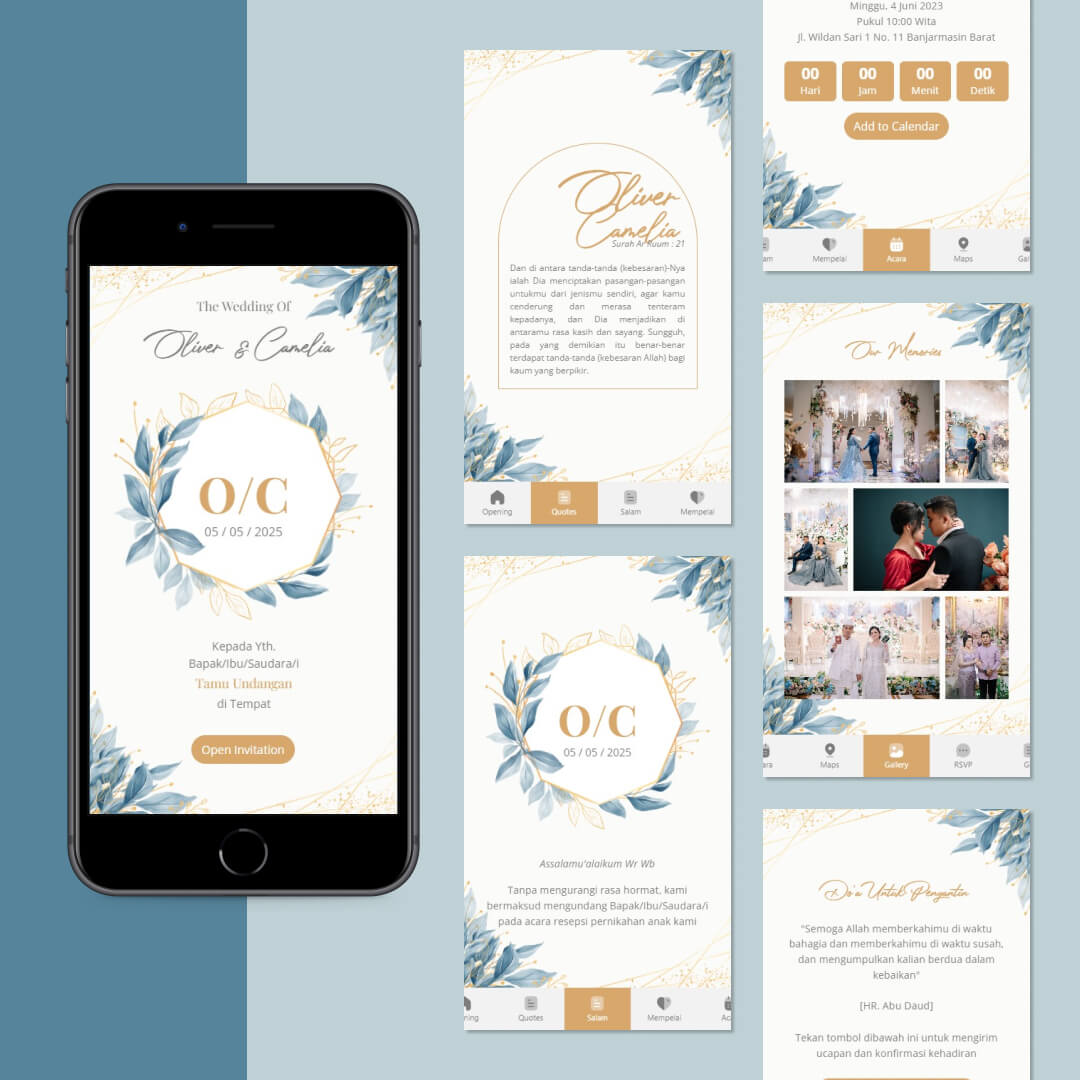 Tema Blue Wedding
