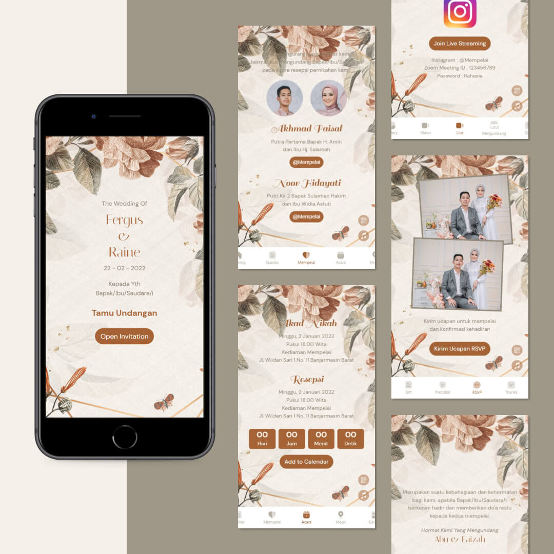 Tema Brown Flowers