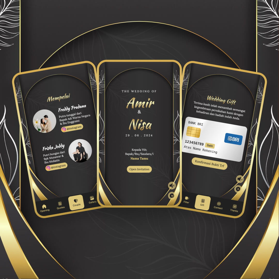 Tema Gold Black Silver