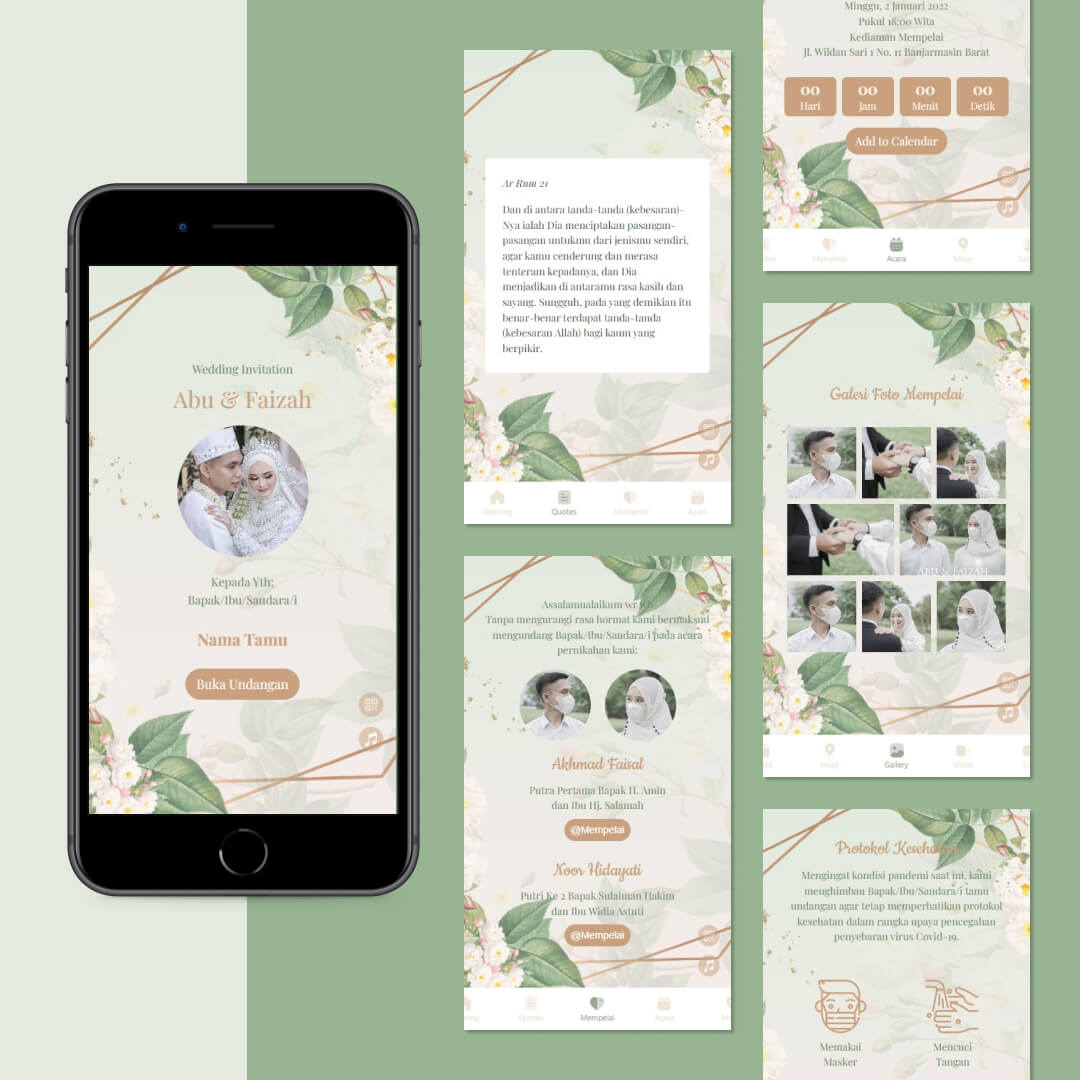 Tema Green Roses