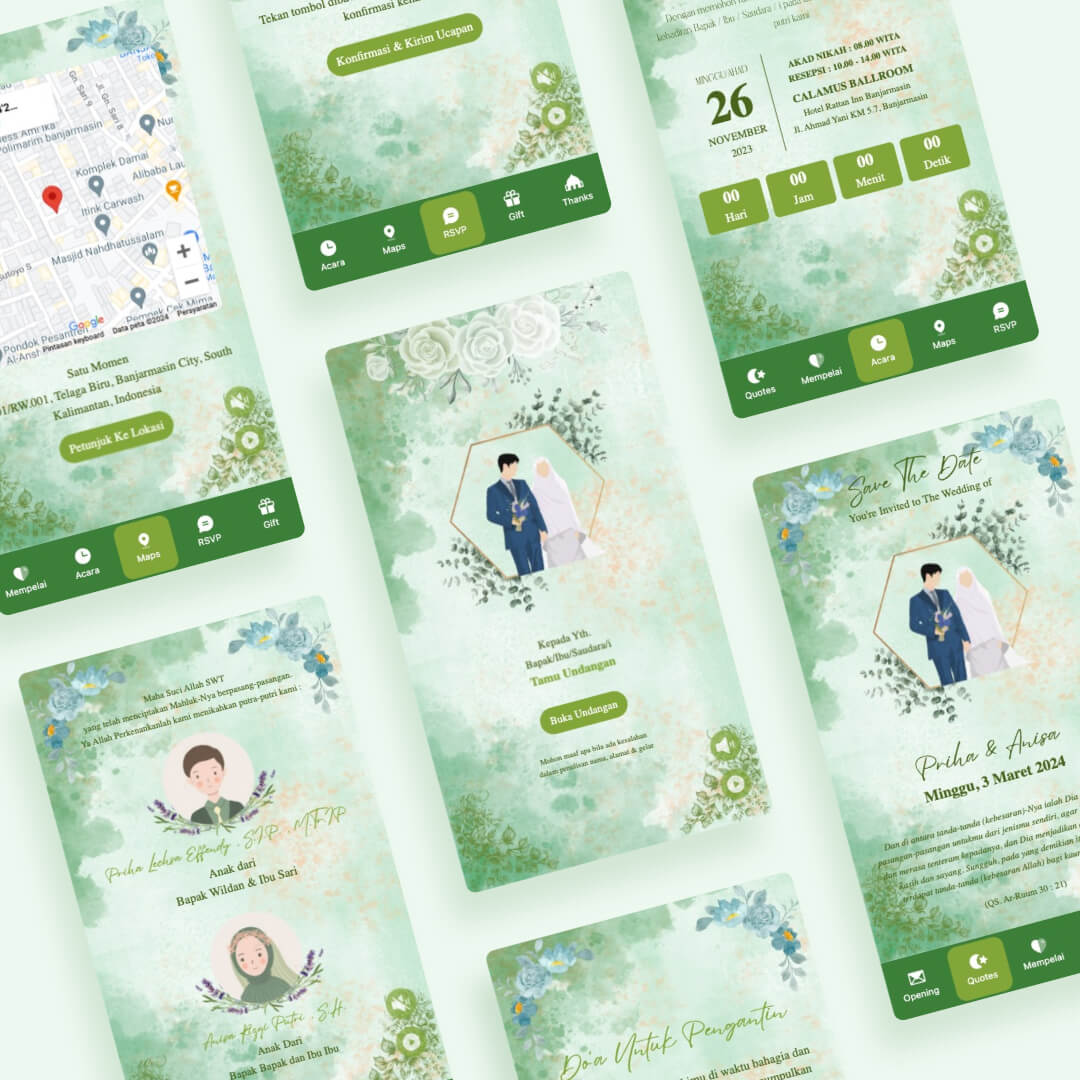 Tema Green Watercolor