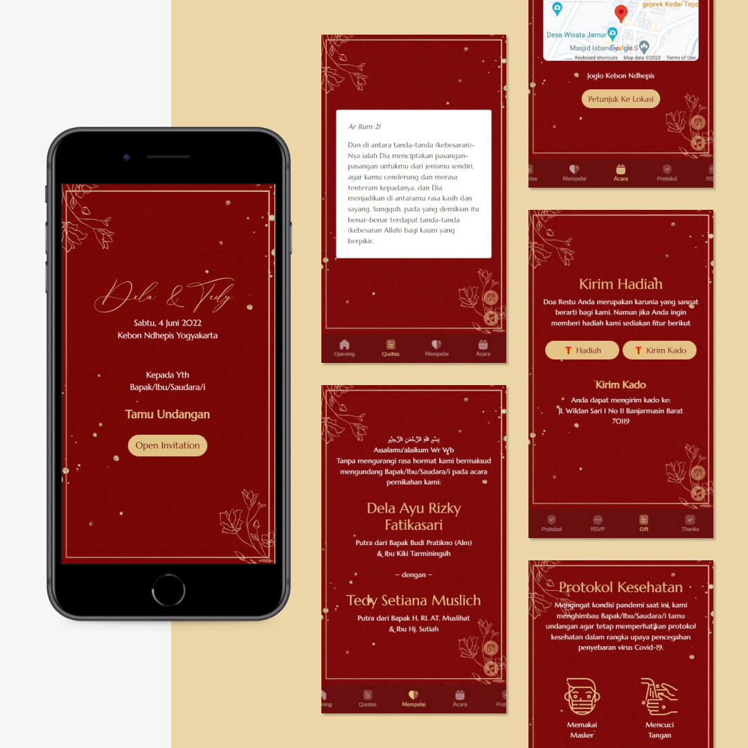 Tema Luxury Maroon