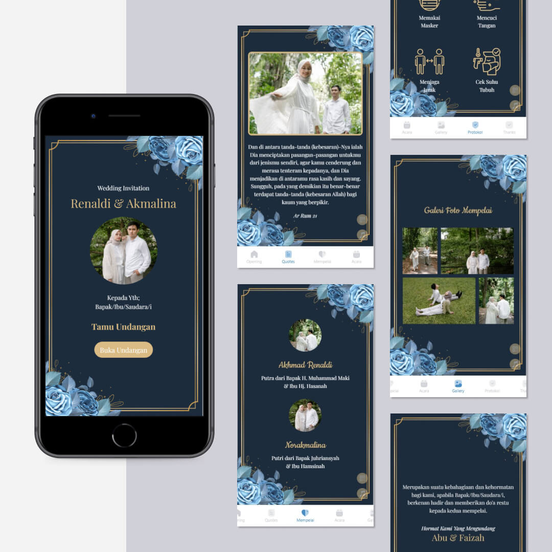 Tema Navy Flowers