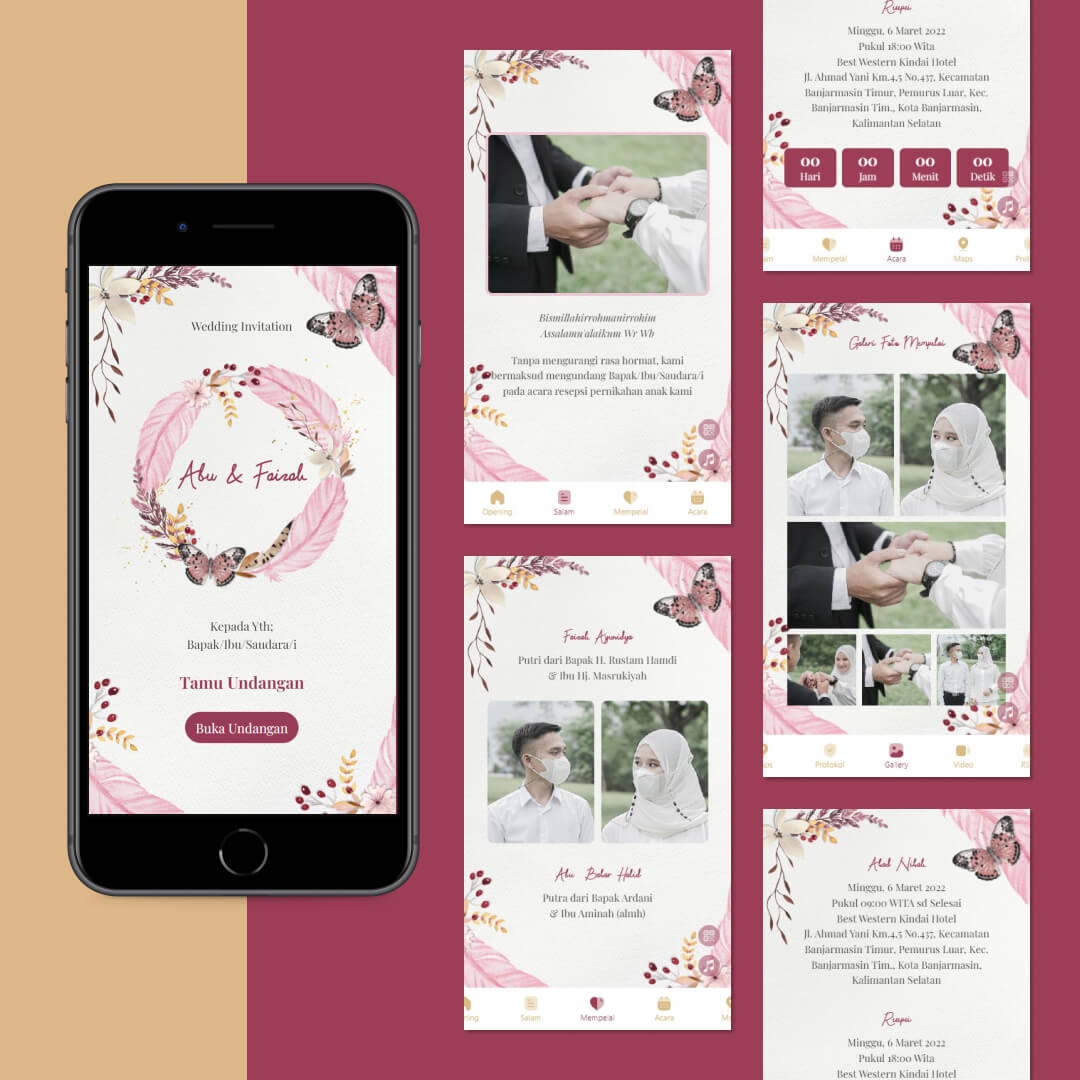 Tema Pink Feather